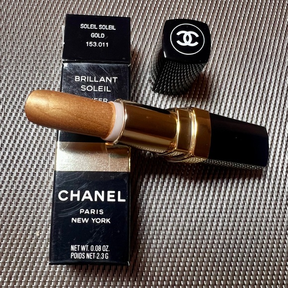 💯Auth Chanel Brilliant Soleil Sheer Brilliance Lipstick in “Gold” ULTRA RARE!!! - Picture 14 of 15